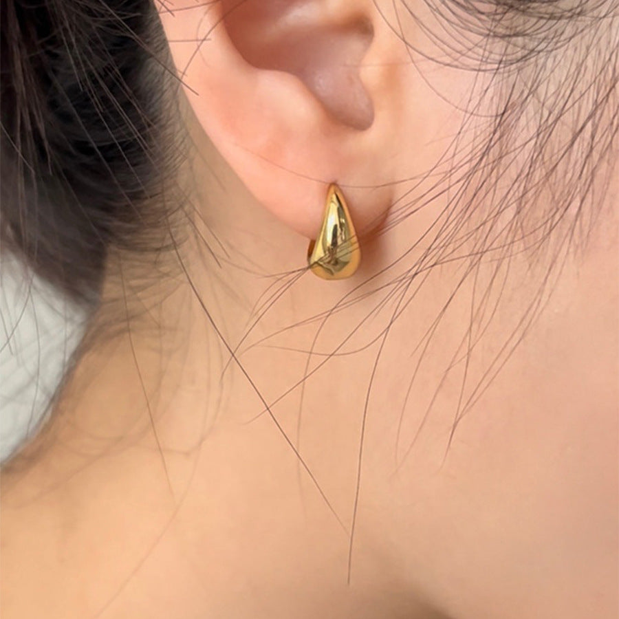 925 sterling silver circle earrings