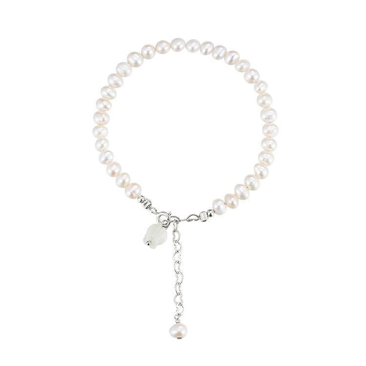 925 sterling silver freshwater pearl bracelet