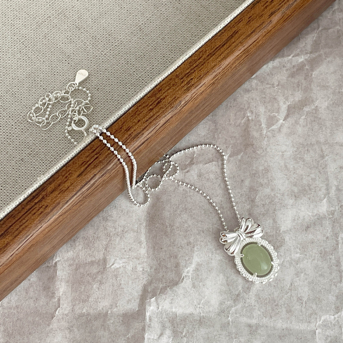 925 sterling silver pendant necklace - silvery