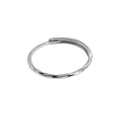 925 sterling silver open ring - silvery