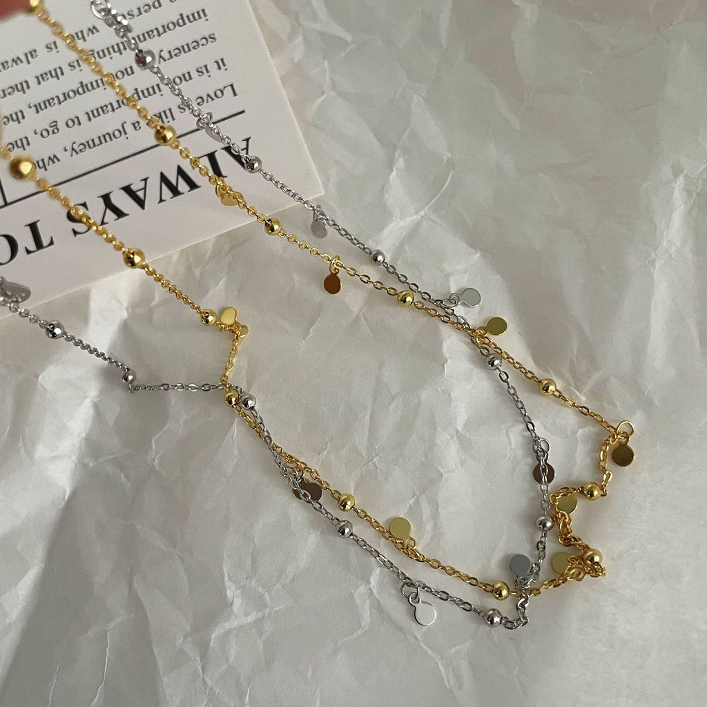 925 sterling silver plain chain necklace