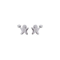 925 sterling silver earrings - silvery