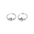 925 sterling silver earrings - silvery