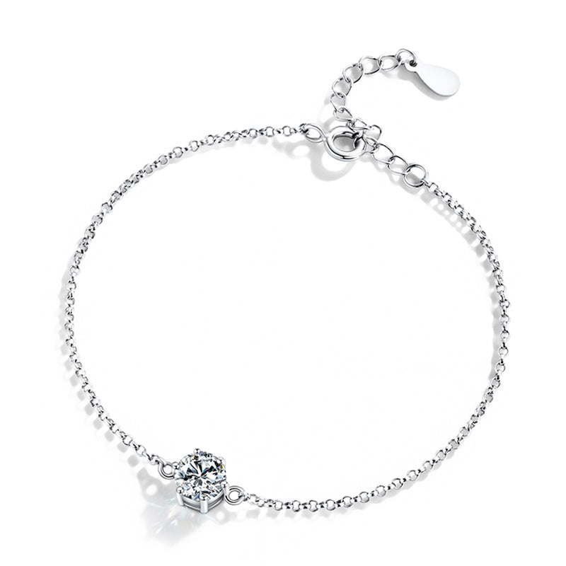 925 Sterling Silver Moissanite Bracelet
