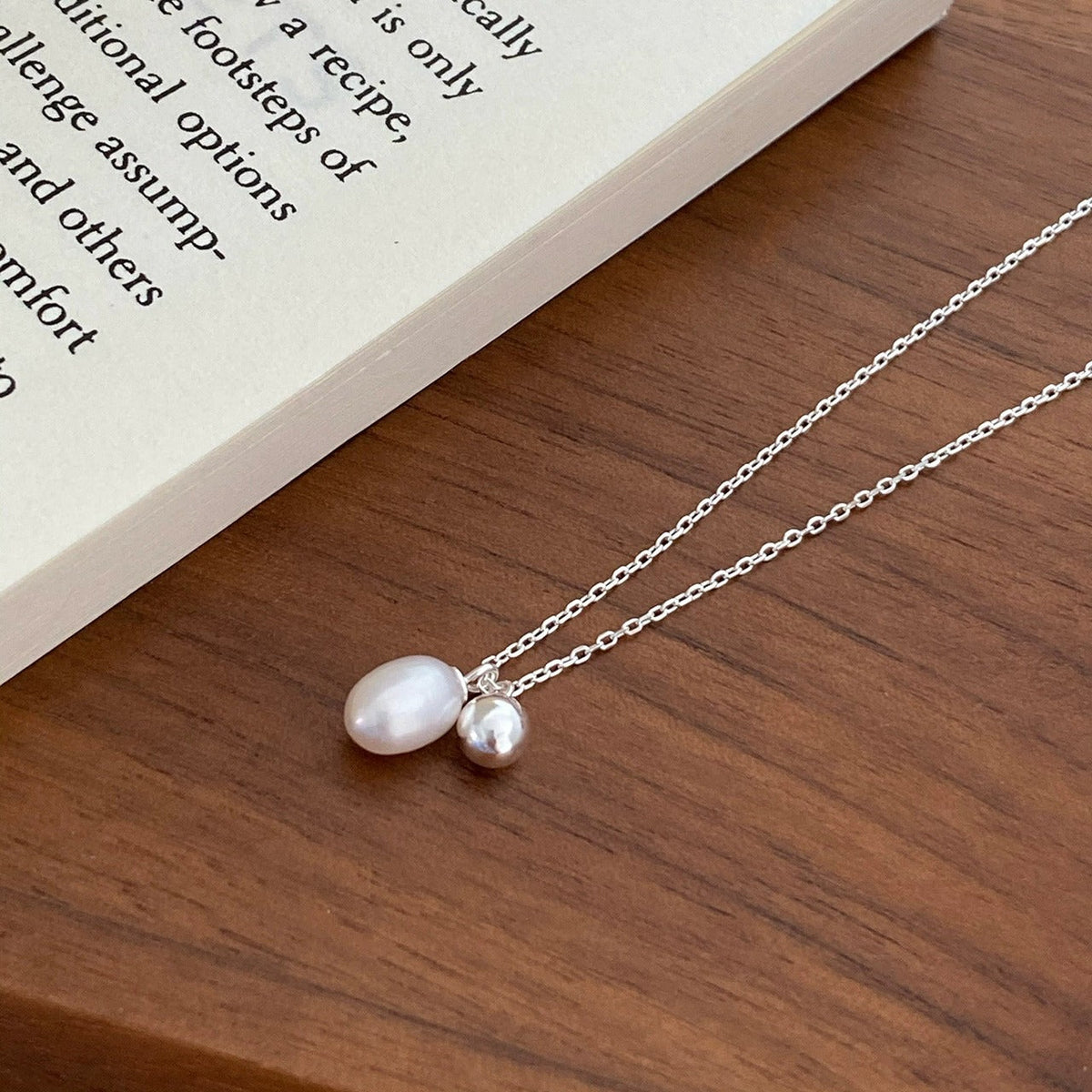 925 sterling silver freshwater pearl necklace