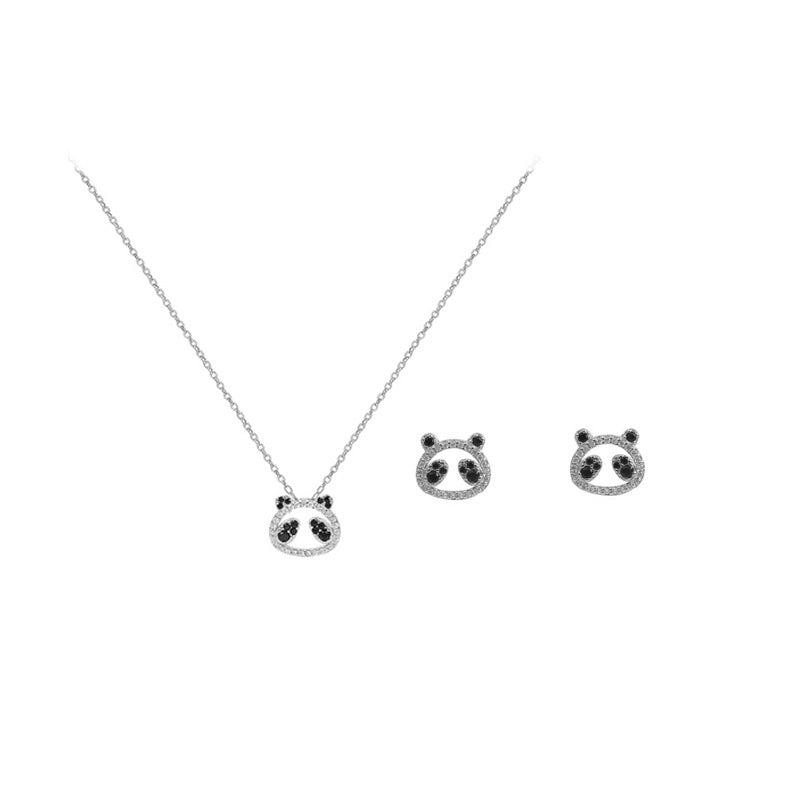 925 sterling silver panda necklace