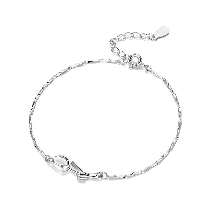 925 sterling silver bracelet - silvery