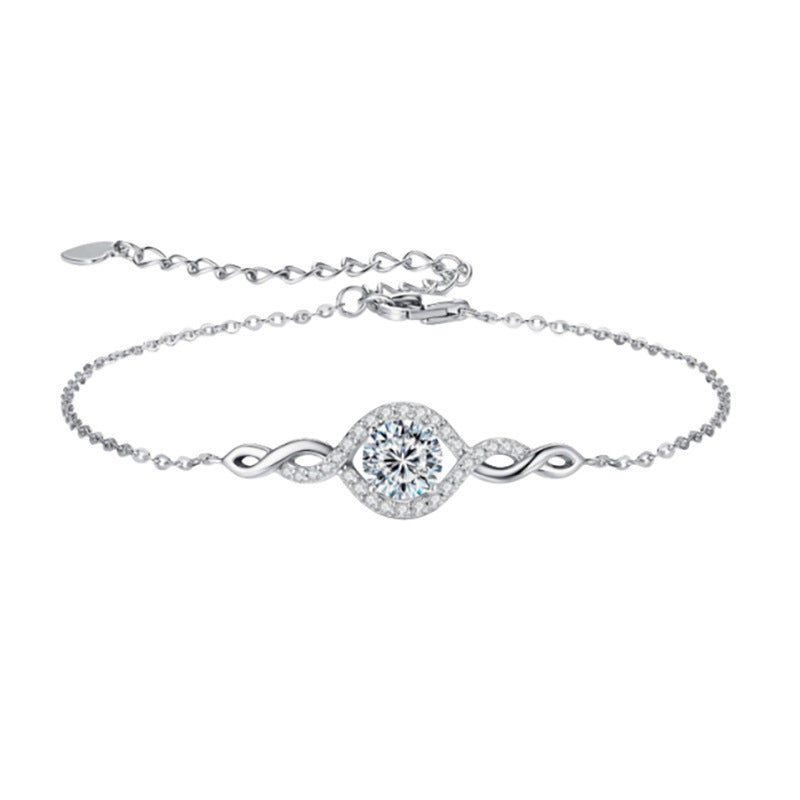 S925 Sterling Silver "Angel's Tear" Moissanite Bracele