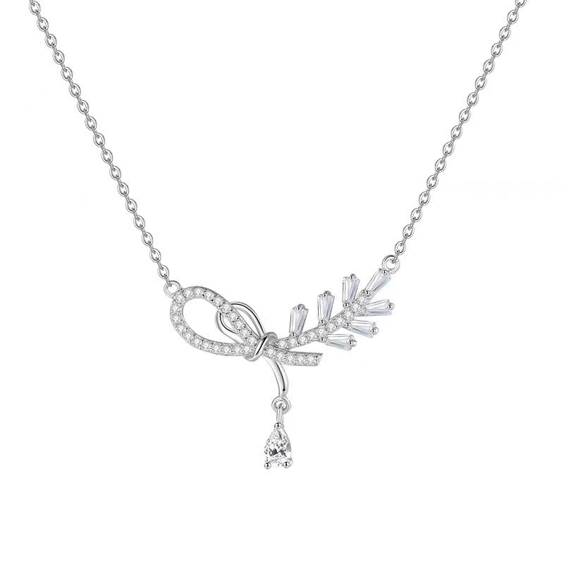 925 sterling silver necklace - silvery