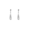 925 sterling silver water droplet long earrings - silvery