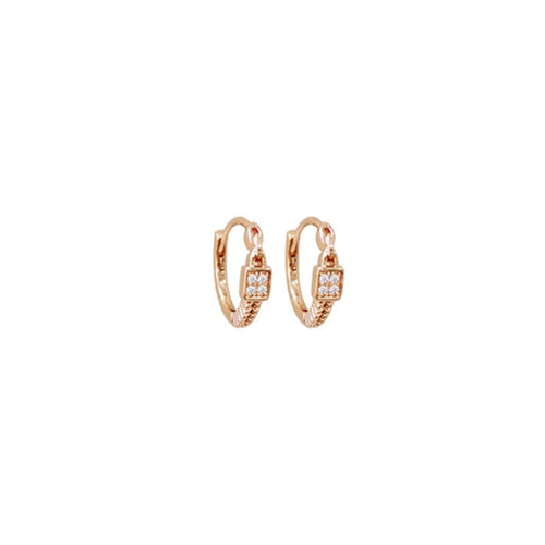 925 sterling silver ear buckle - champagne golden