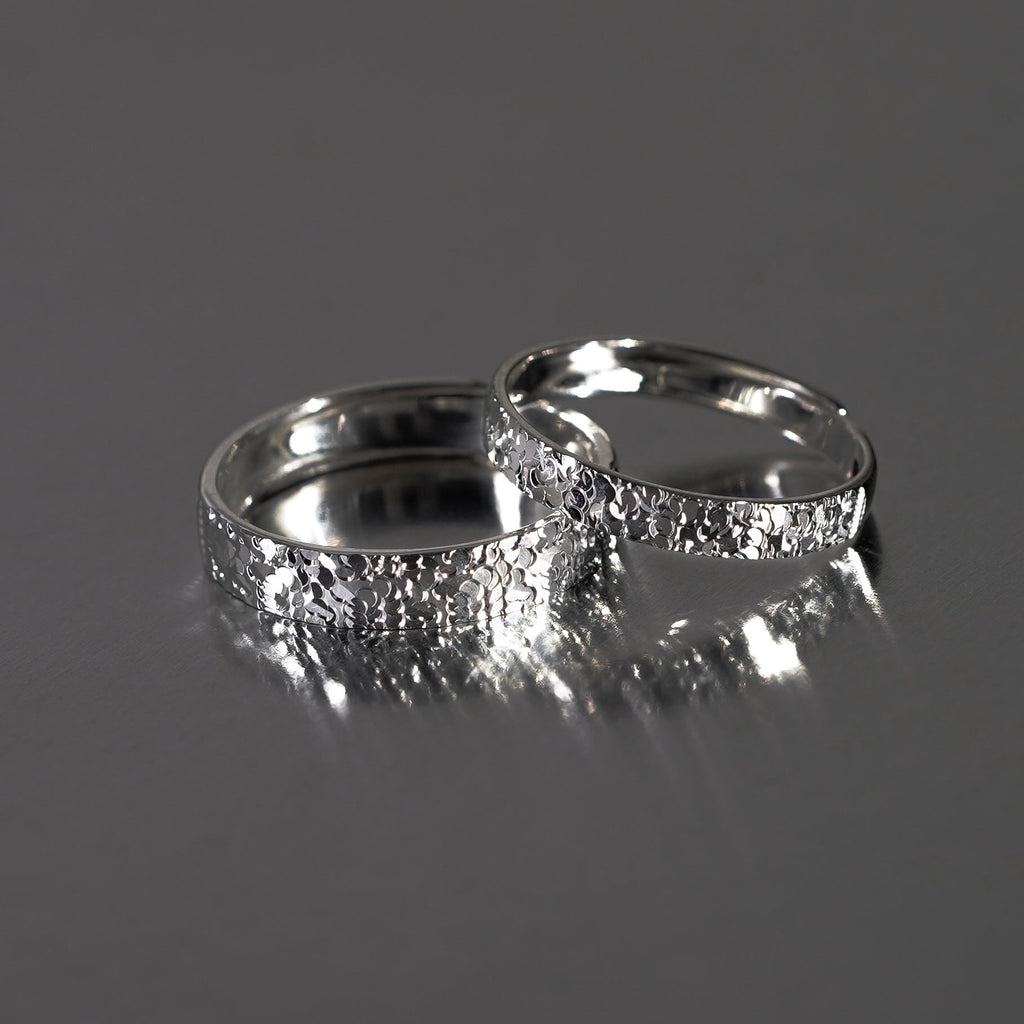 S925 sterling silver sparkling open ring