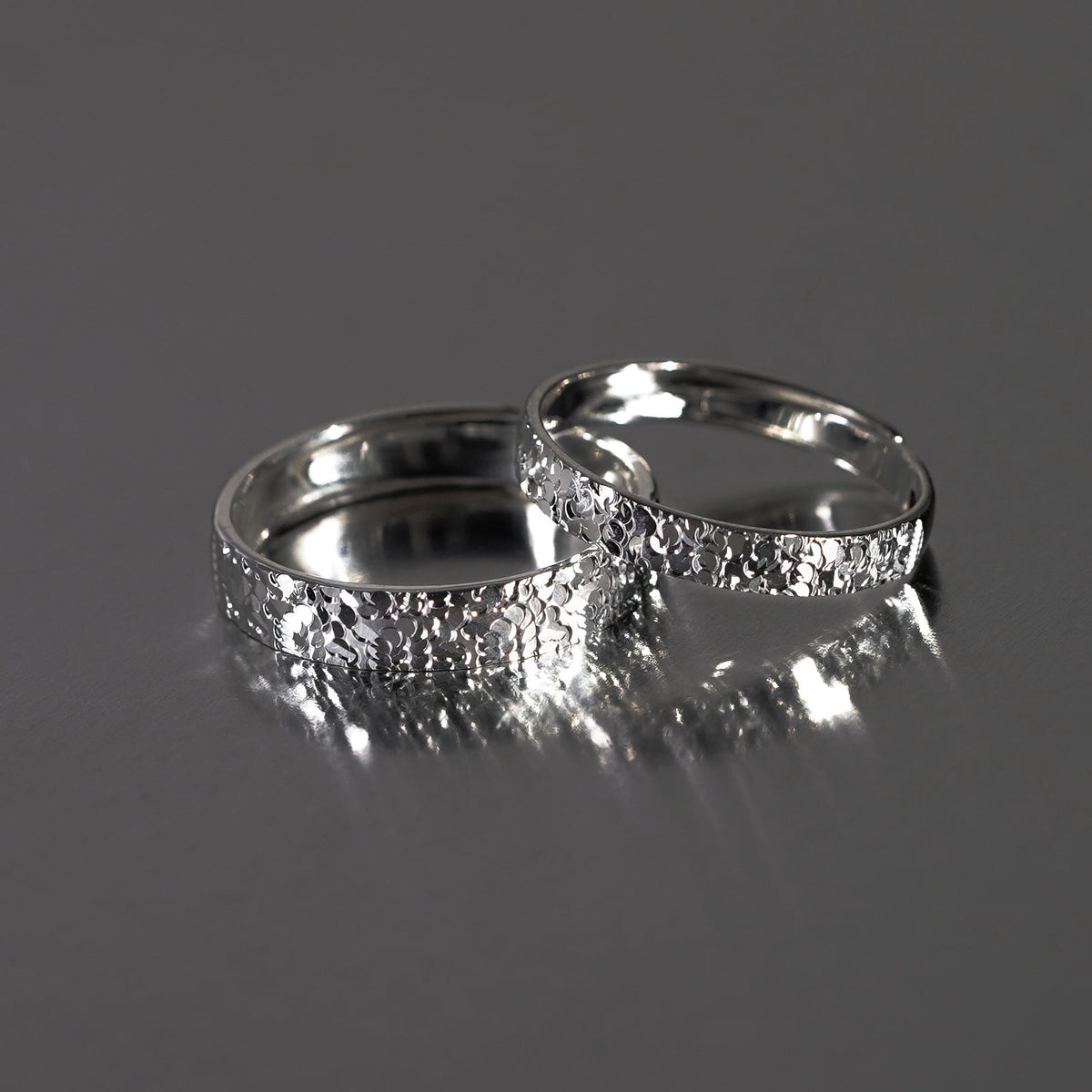 S925 sterling silver sparkling open ring