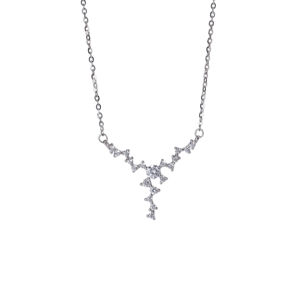 925 sterling silver necklace - silvery