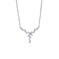 925 sterling silver necklace - silvery