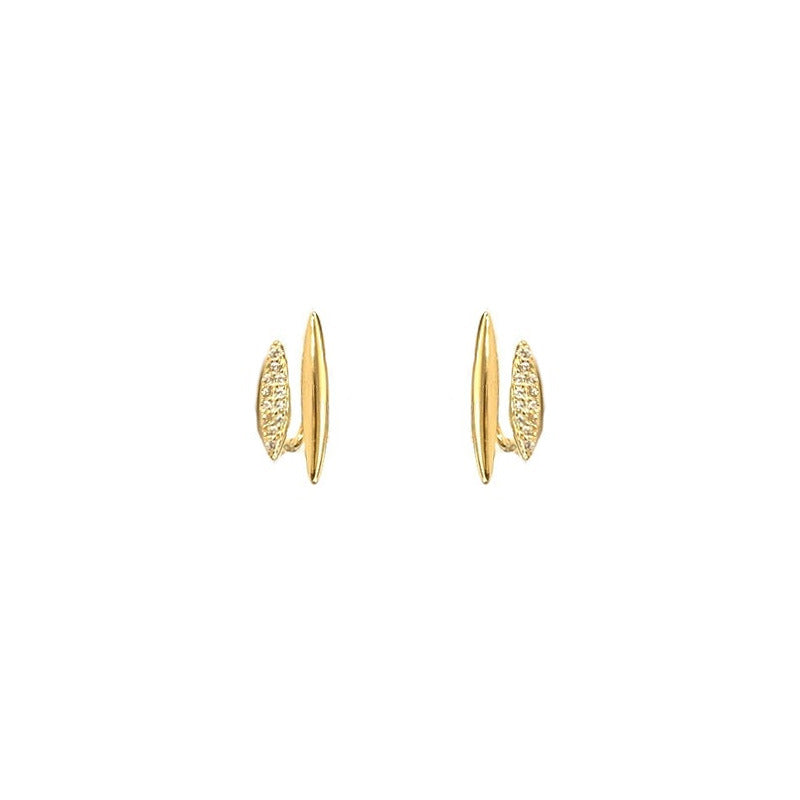 925 sterling silver earrings - golden