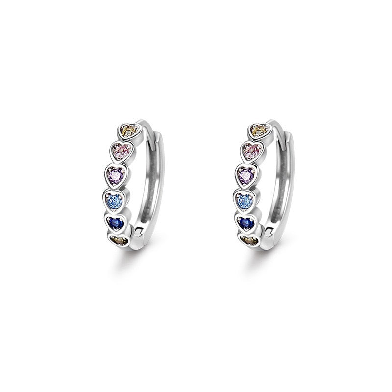 925 sterling silver earrings - silvery