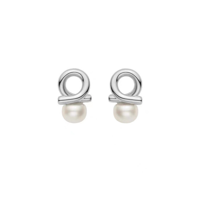 925 sterling silver freshwater pearl earrings