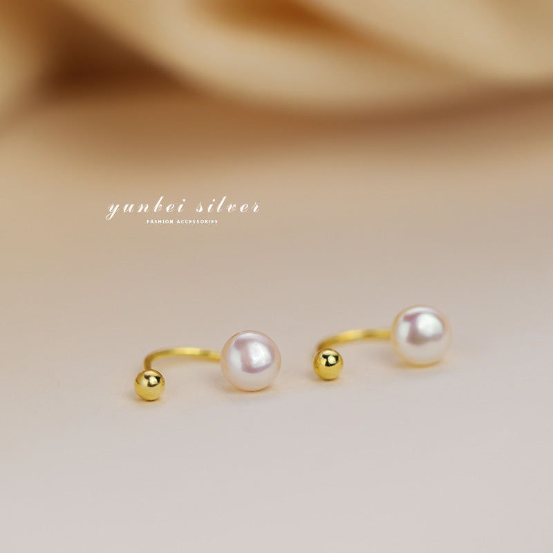 925 sterling silver freshwater pearl earrings