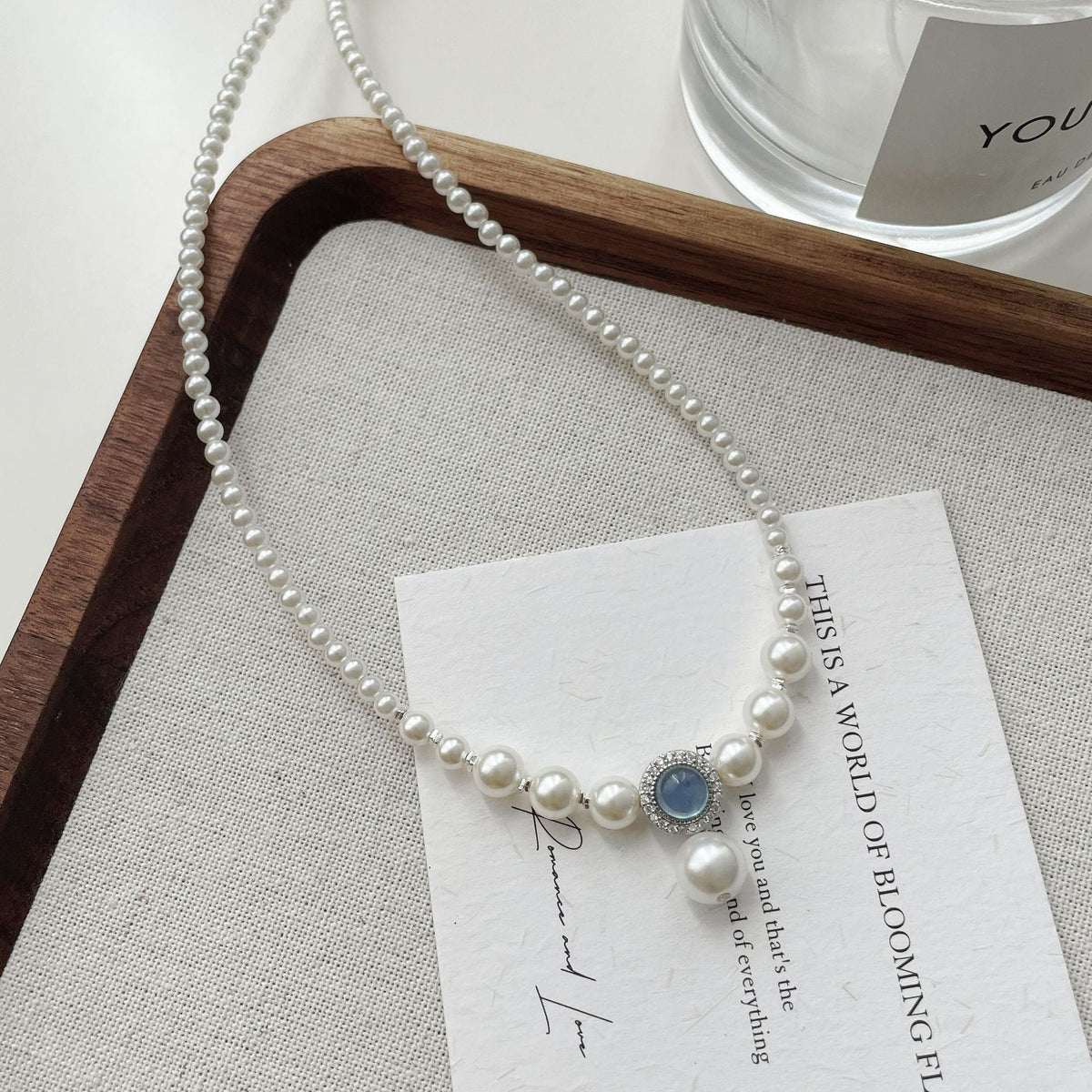 925 sterling silver pearl  necklace
