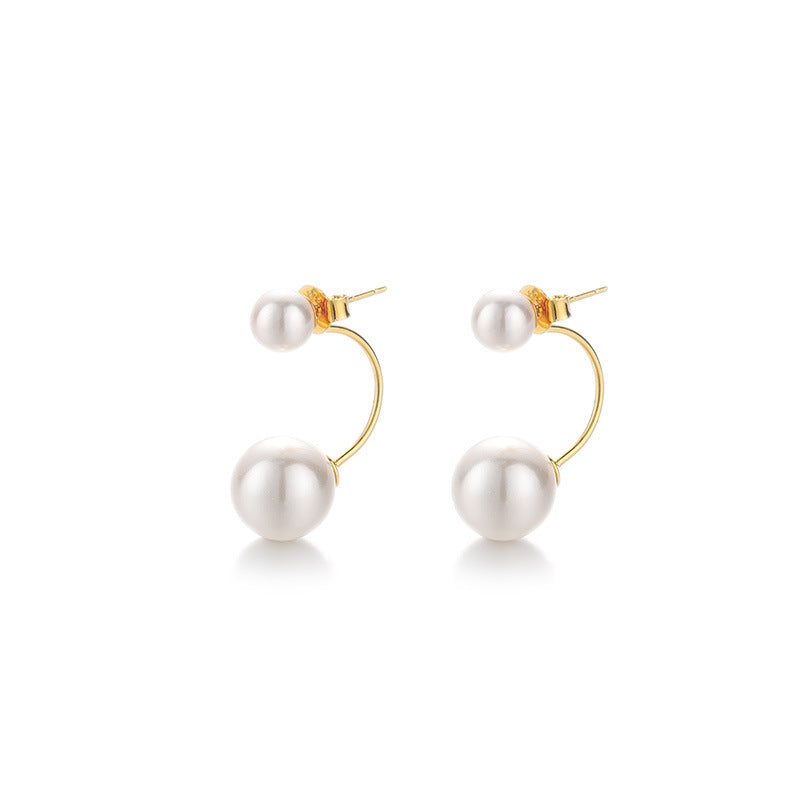 925 sterling silver pearl earrings
