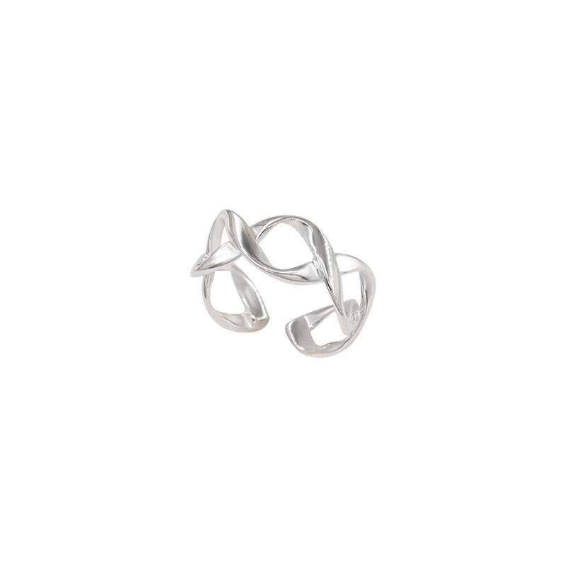 925 sterling silver ring - silvery