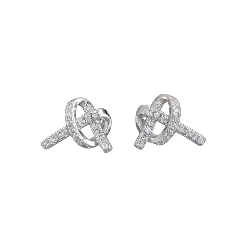 925 sterling silver  earrings - silvery