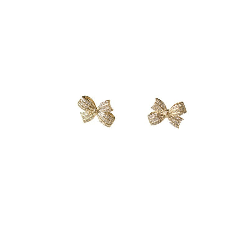925 sterling silver butterfly earrings - golden