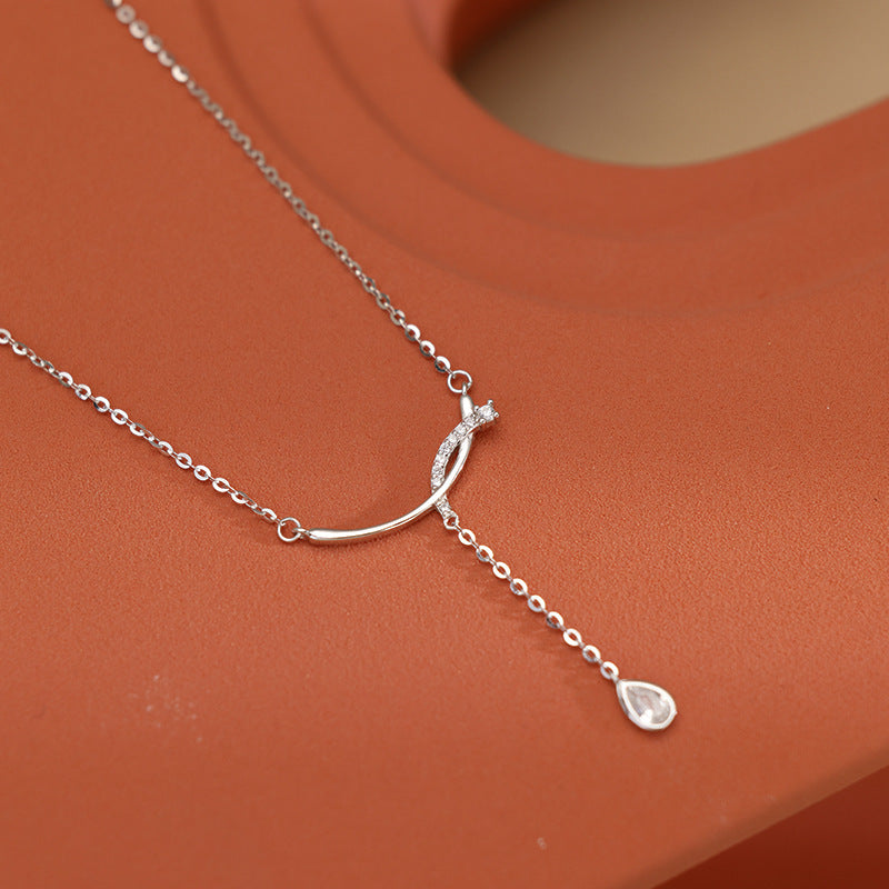 925 sterling silver tassel pendant necklace