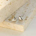 925 silver heart-shaped earrings