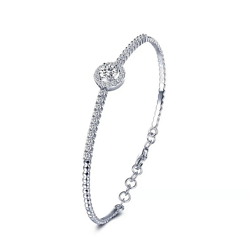 925 Sterling Silver Moissanite Bracelet