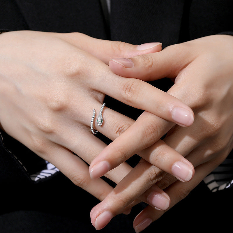 S925 sterling silver snake ring