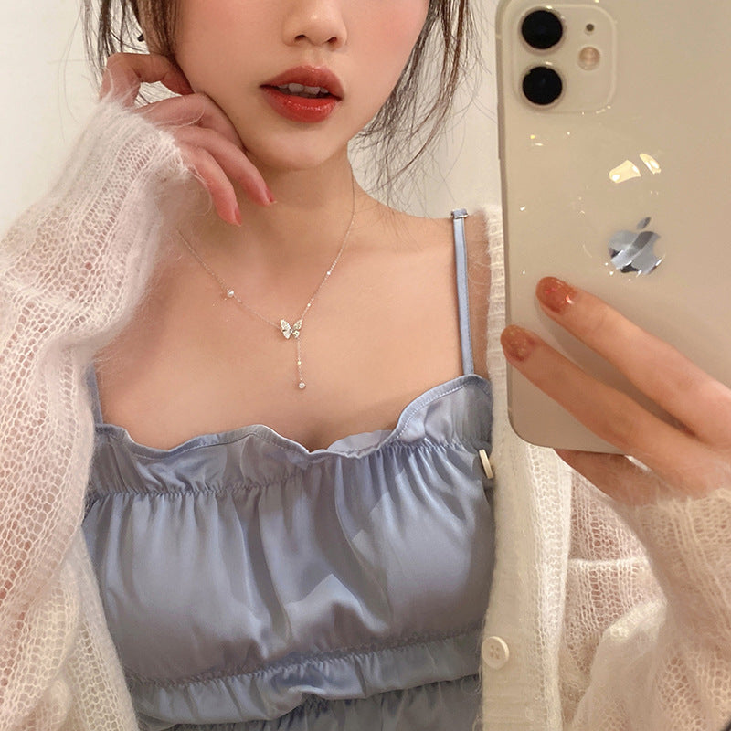 Butterfly Pearl Necklace – image 4