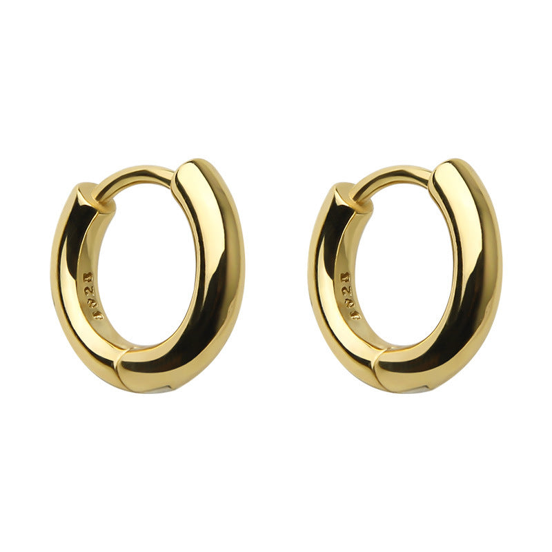 925 sterling silver round earrings