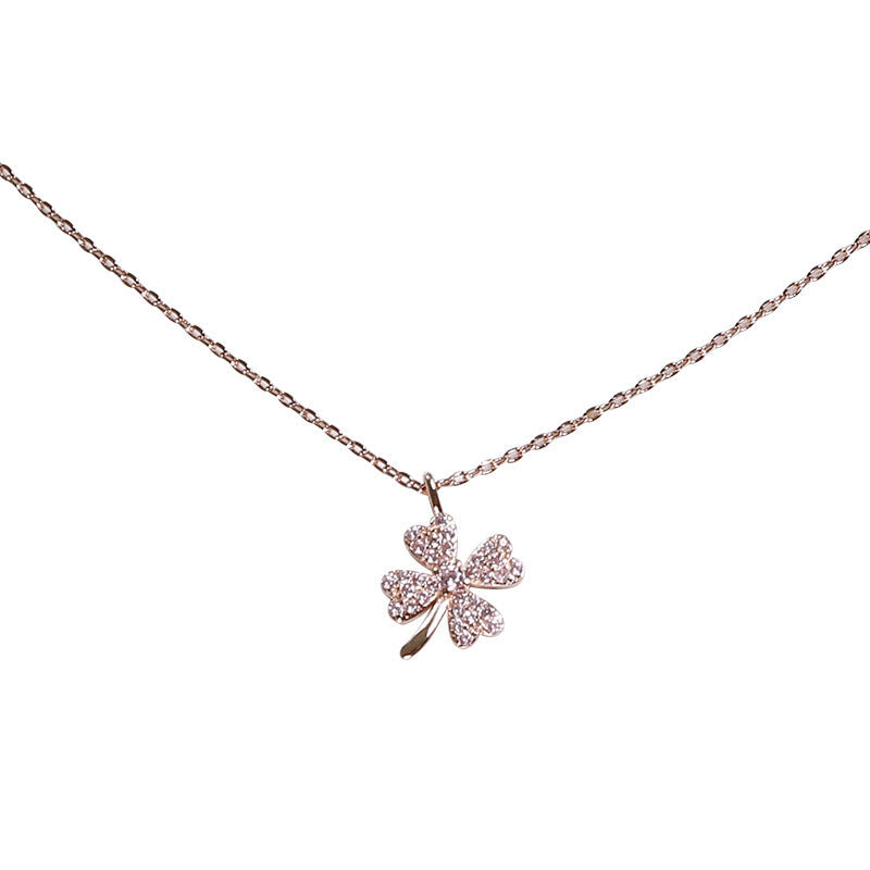 S925 sterling silver zircon necklace