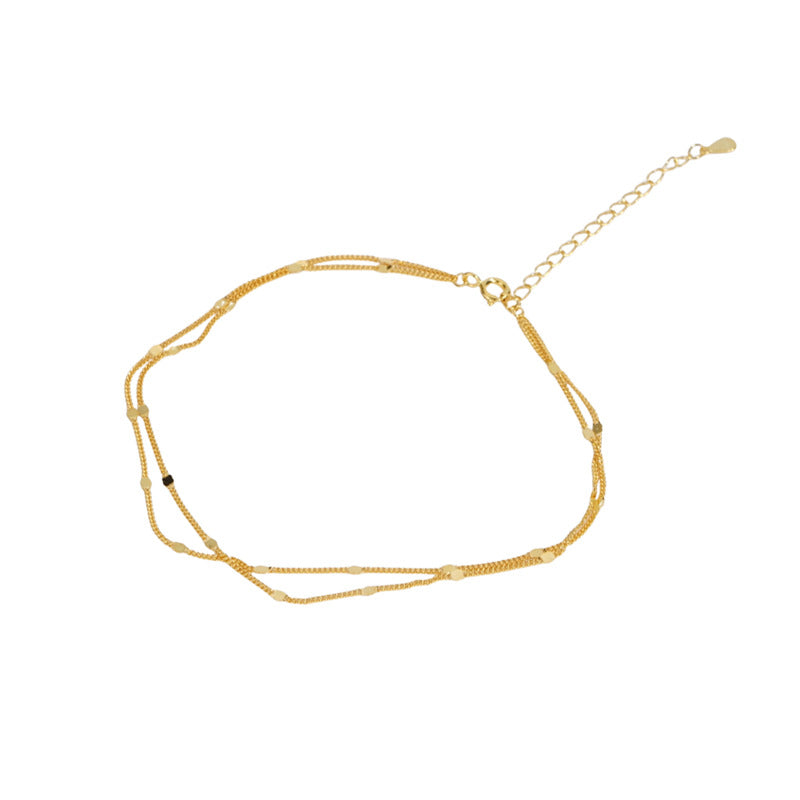 925 sterling silver ankle chain