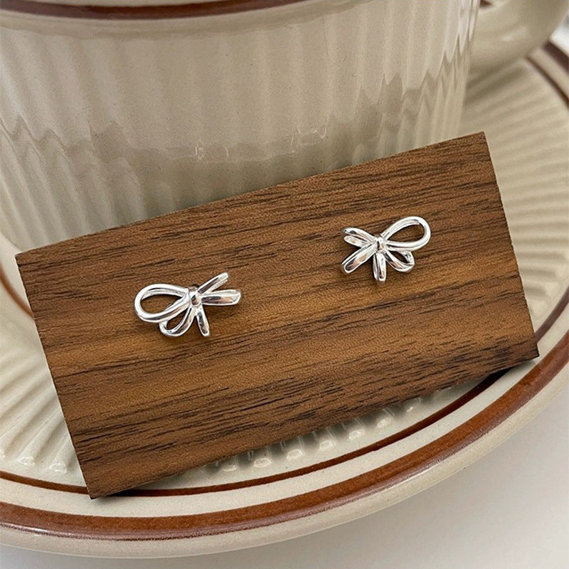 925 sterling silver bowkont earrings
