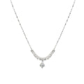 925 sterling silver necklace - silvery
