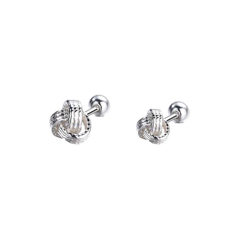 S925 sterling silver earrings - silvery