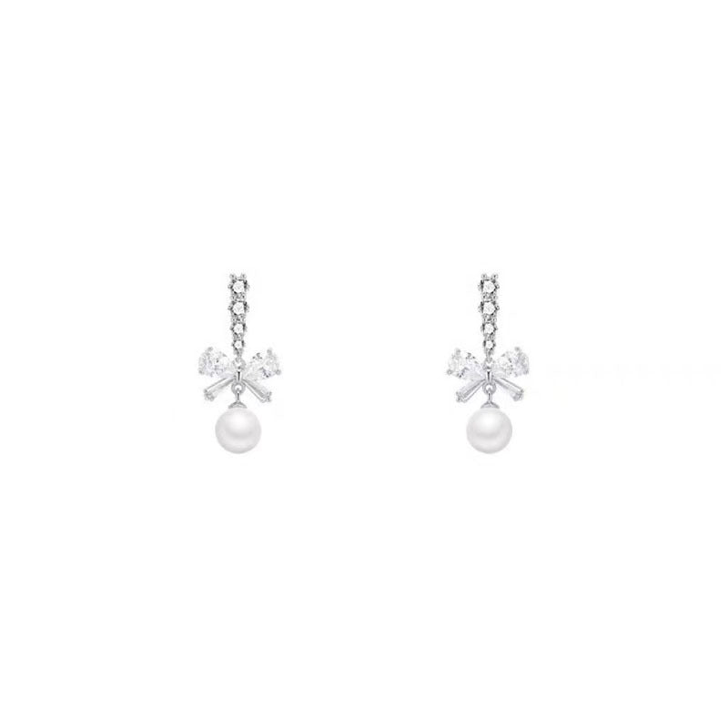 925 sterling silver bowknot earrings