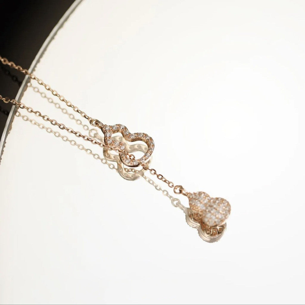 925 sterling silver gourd pendant necklace