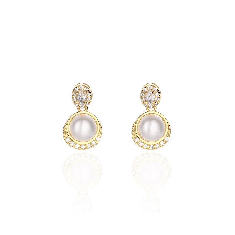 925 sterling silver freshwater pearl earrings