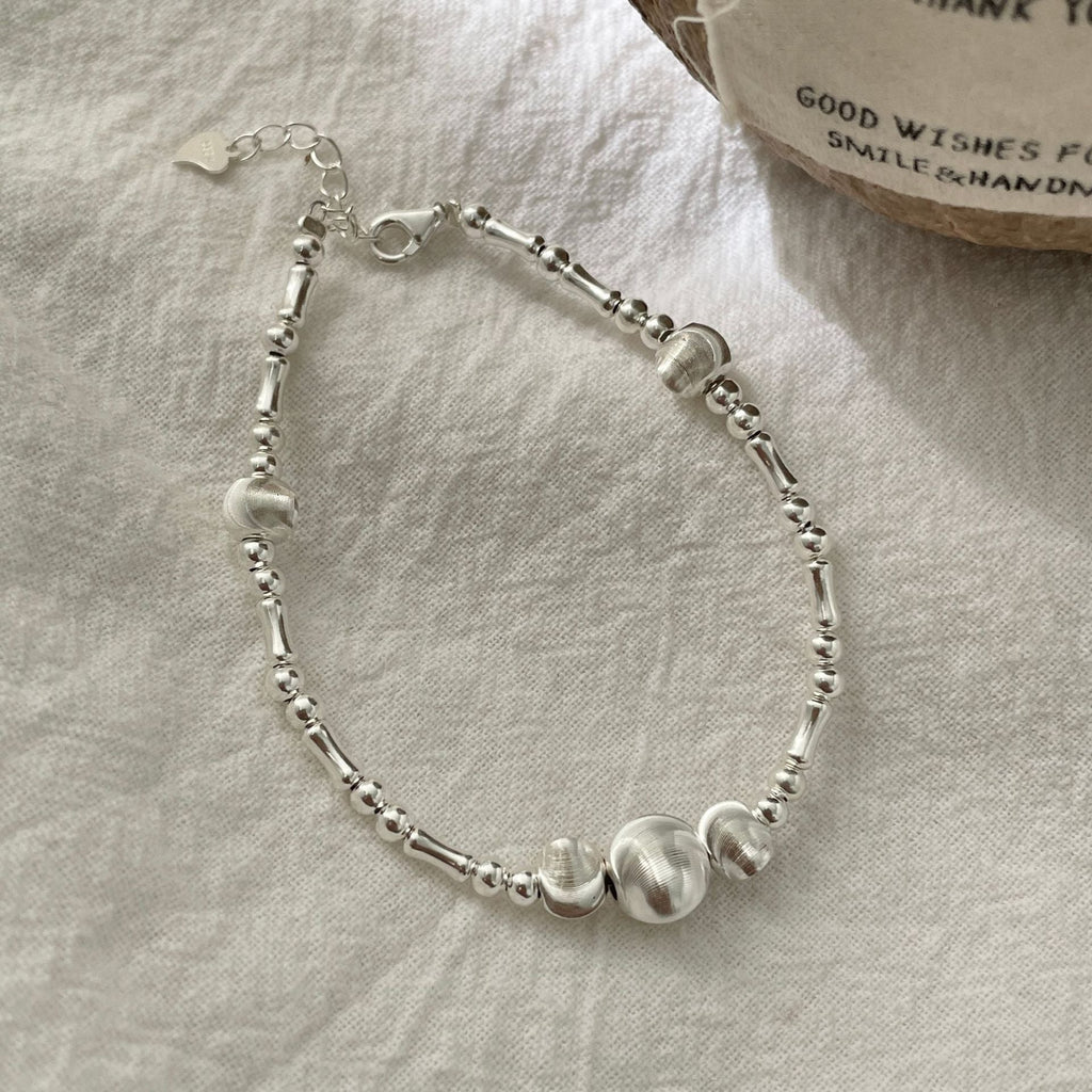 S925 sterling silver bracelet - silvery