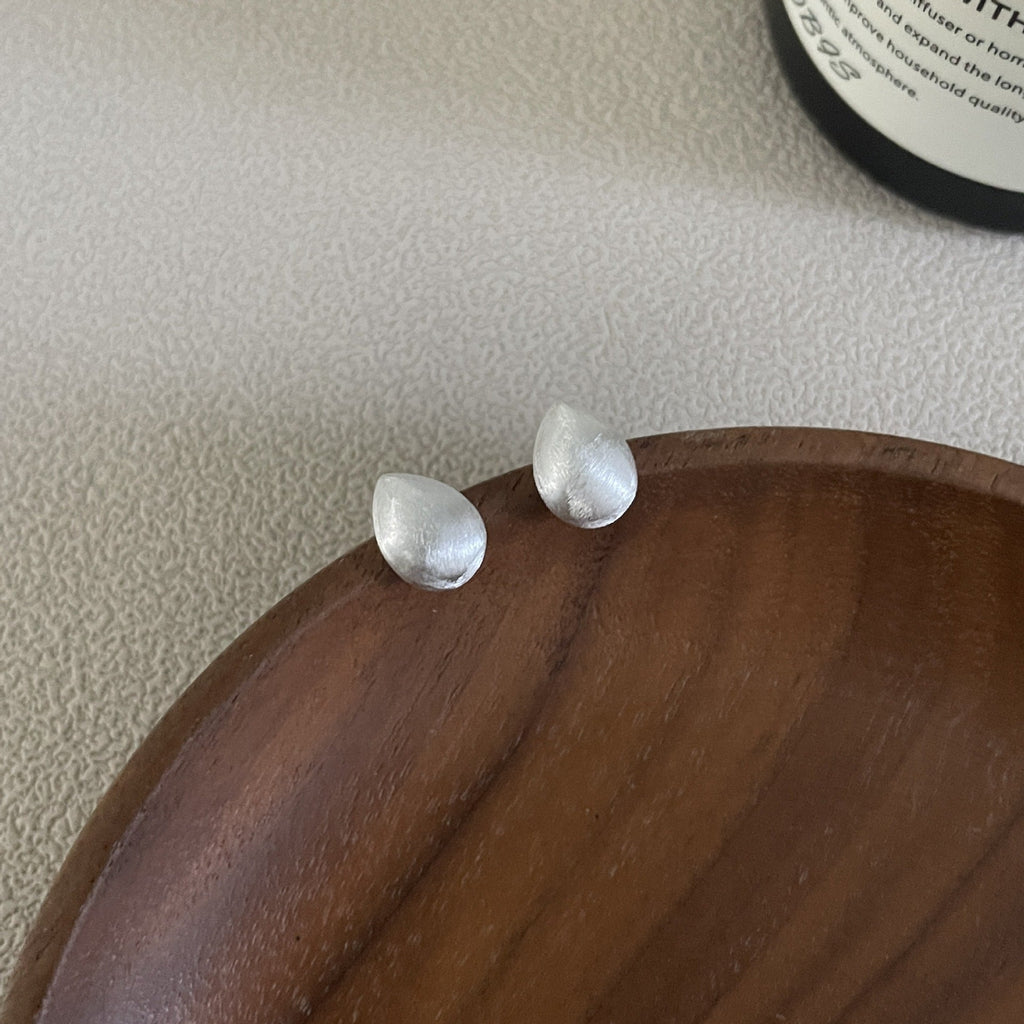 S925 sterling silver water droplet earrings
