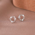 925 sterling silver earrings - silvery