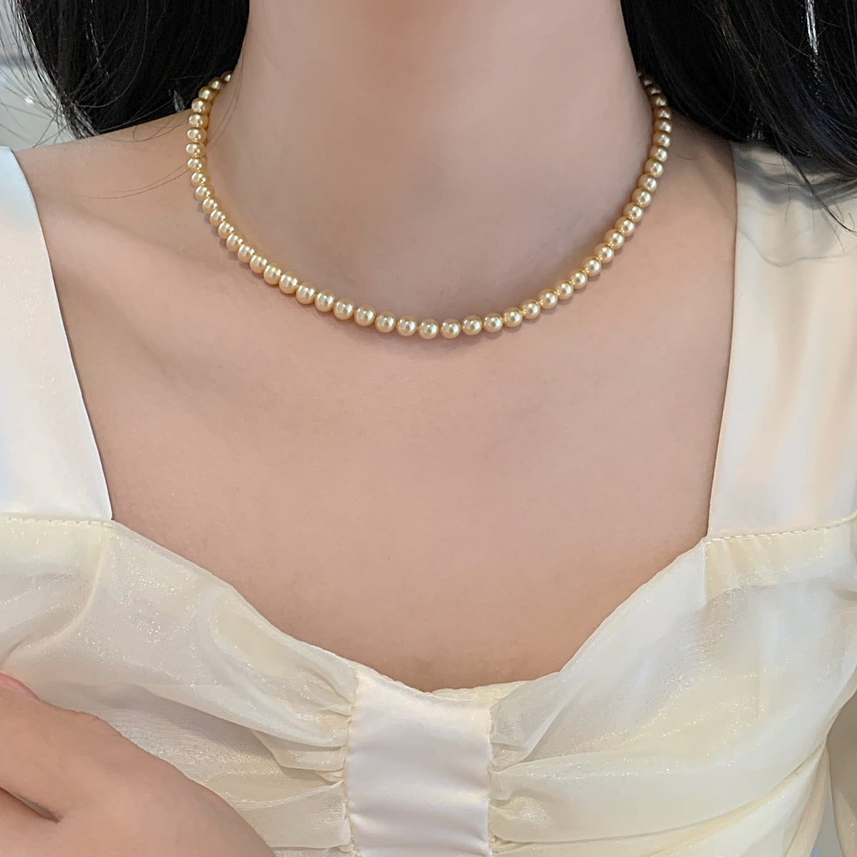 925 sterling silver pearl necklace
