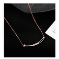S925 sterling silver smile necklace