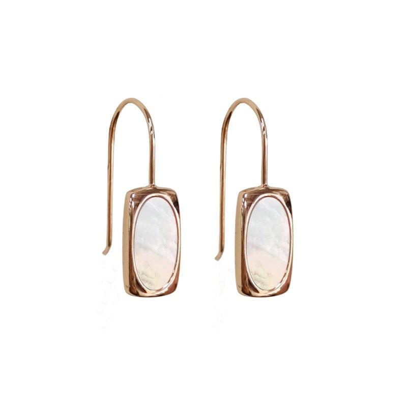 925 sterling silver shell earrings