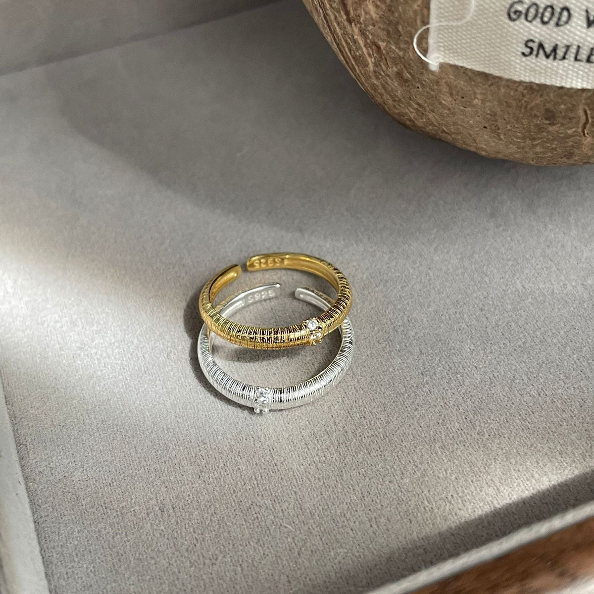 S925 sterling silver open ring