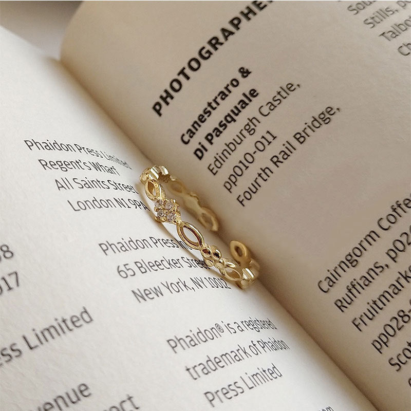 925 sterling silver zircon ring